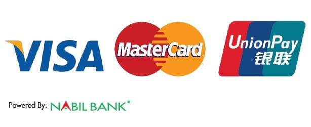 Visa, Mastercard, UnionPay — powered by Nabil Bank